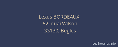 Lexus BORDEAUX