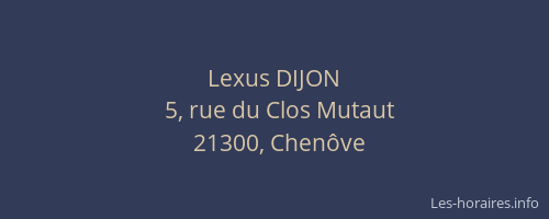 Lexus DIJON