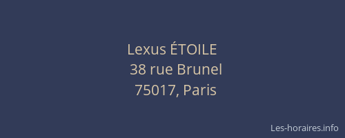 Lexus ÉTOILE