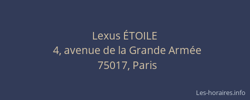 Lexus ÉTOILE