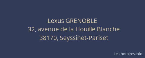 Lexus GRENOBLE