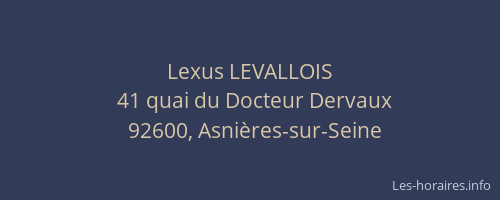 Lexus LEVALLOIS