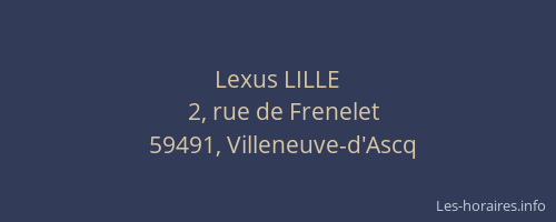 Lexus LILLE