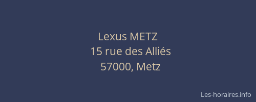 Lexus METZ