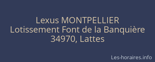 Lexus MONTPELLIER