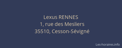 Lexus RENNES