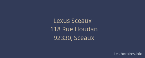 Lexus Sceaux