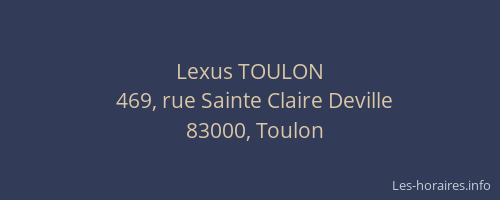 Lexus TOULON