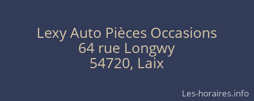 Lexy Auto Pièces Occasions