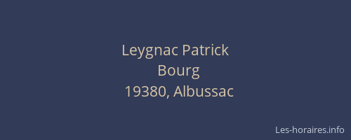 Leygnac Patrick