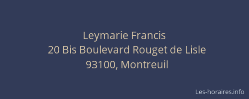 Leymarie Francis