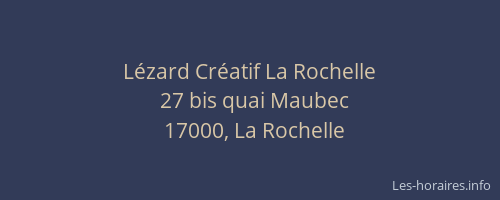 Lézard Créatif La Rochelle