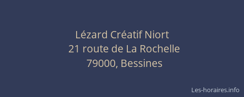 Lézard Créatif Niort