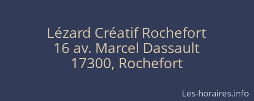 Lézard Créatif Rochefort