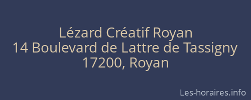 Lézard Créatif Royan