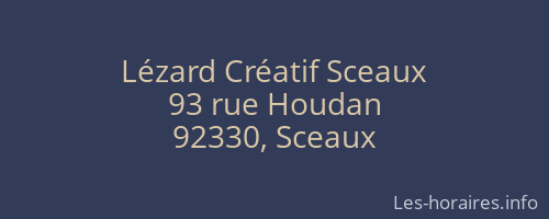 Lézard Créatif Sceaux