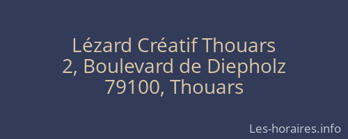 Lézard Créatif Thouars