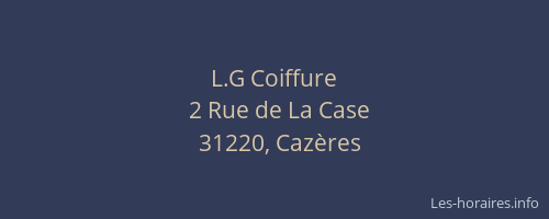 L.G Coiffure