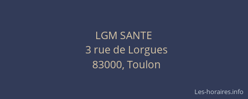 LGM SANTE