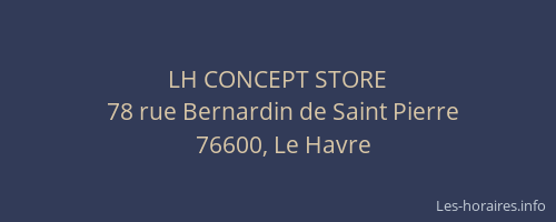 LH CONCEPT STORE