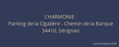 L’HARMONIE