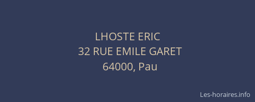 LHOSTE ERIC