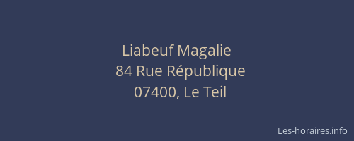Liabeuf Magalie