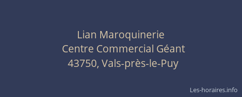 Lian Maroquinerie