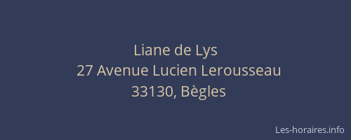 Liane de Lys