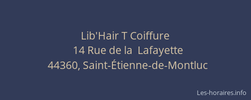 Lib'Hair T Coiffure