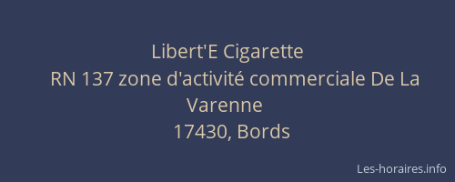 Libert'E Cigarette
