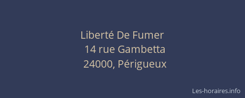 Liberté De Fumer