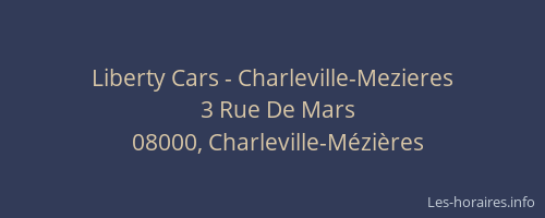 Liberty Cars - Charleville-Mezieres
