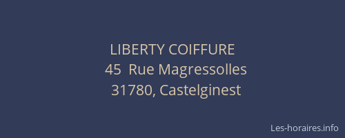 LIBERTY COIFFURE