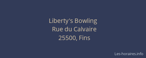 Liberty's Bowling