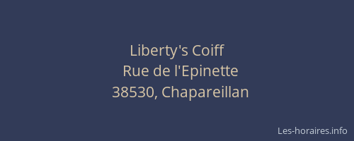 Liberty's Coiff