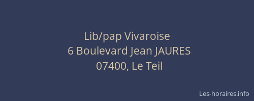 Lib/pap Vivaroise
