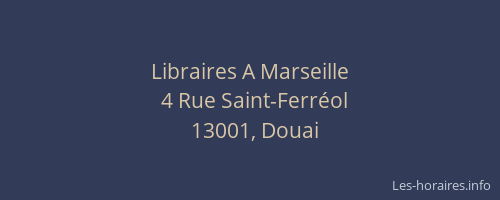 Libraires A Marseille