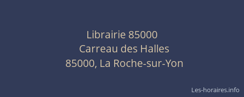 Librairie 85000