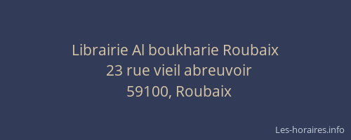 Librairie Al boukharie Roubaix