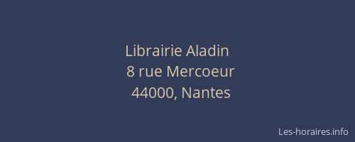 Librairie Aladin