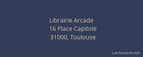 Librairie Arcade