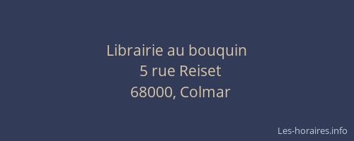 Librairie au bouquin