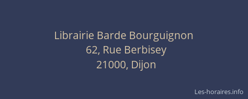 Librairie Barde Bourguignon