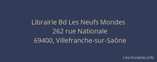 Librairie Bd Les Neufs Mondes