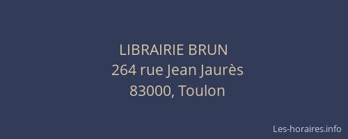 LIBRAIRIE BRUN