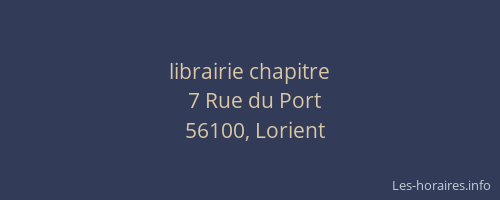 librairie chapitre