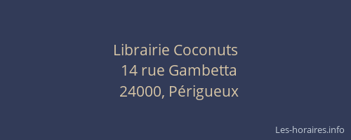 Librairie Coconuts