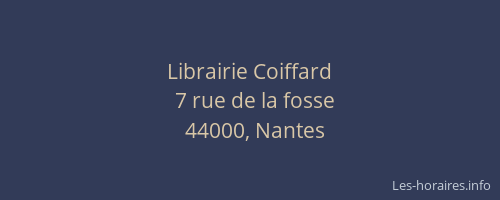 Librairie Coiffard