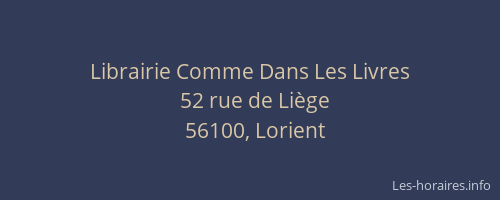 Librairie Comme Dans Les Livres